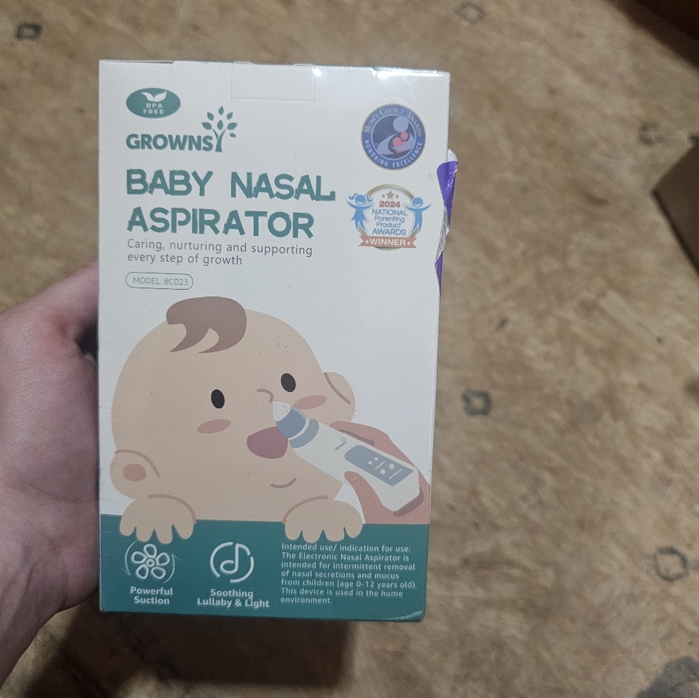 Grownsy Baby Infant Nasal Aspirator Nose Sucker Digital Rechargeable